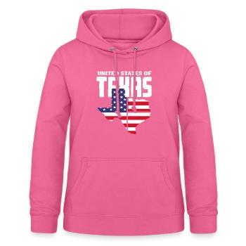 Stolzes Texaner Texas - Frauen Hoodie - Pink - Vorne - AI Model Female 172 light (172cm)