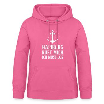 Hamburg Tshirt Geschenk Moin Hamburch Fußball - Frauen Hoodie - Pink - Vorne - AI Model Female 172 light (172cm)
