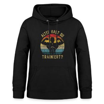 T-shirt de gymnastique drôle de remise en forme Gym d’entraînement - Sweat à capuche Femme - noir - Devant - AI Model Female 172 light (172cm)
