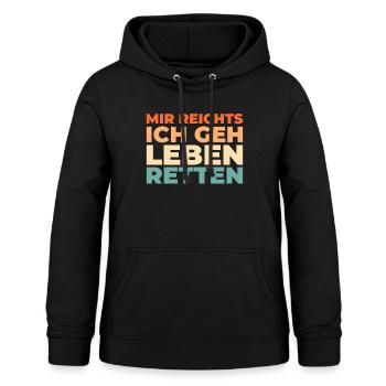 Rettungsdienst Sanitäter Rettungssanitäter - Frauen Hoodie - Schwarz - Vorne - AI Model Female 172 light (172cm)