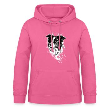 Border Collie Schäferhund | Hütehund - Frauen Hoodie - Pink - Vorne - AI Model Female 172 light (172cm)