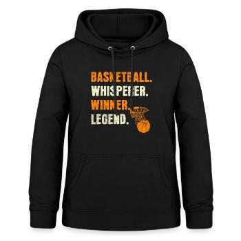Basketball Whisperer Basketball Legend - Women's Hoodie - black - Front - AI Model Female 172 light (172cm)
