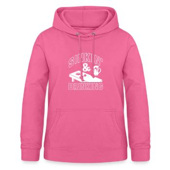 Cornhole pouf trou aveugle cadeau - Sweat à capuche Femme - rose - Devant - AI Model Female 172 light (172cm)