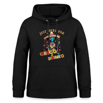 Fiesta Alien Spruch Lustiger Cinco de Mayo - Frauen Hoodie - Schwarz - Vorne - AI Model Female 172 light (172cm)