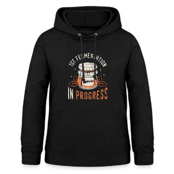 Kombucha 1st Fermentation In Progress Home Brewing - Women's Hoodie - black - Front - AI Model Female 172 light (172cm)