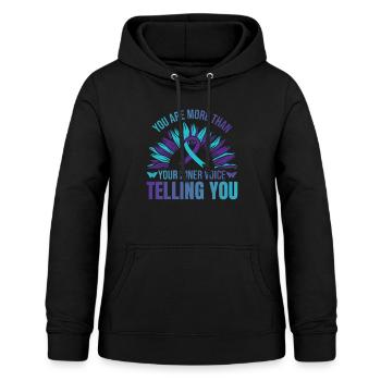 Suicides prevention suicide counselor - Frauen Hoodie - Schwarz - Vorne - AI Model Female 172 light (172cm)
