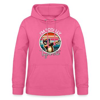 Dictons amusants de martres - Sweat à capuche Femme - rose - Devant - AI Model Female 172 light (172cm)