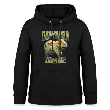 Capybara Zombie - Frauen Hoodie - Schwarz - Vorne - AI Model Female 172 light (172cm)