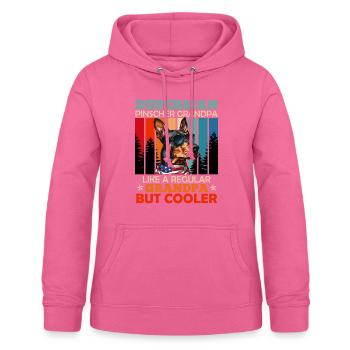 DOBERMAN GRANDPA COOL Doberman Hundebesitzer - Frauen Hoodie - Pink - Vorne - AI Model Female 172 light (172cm)