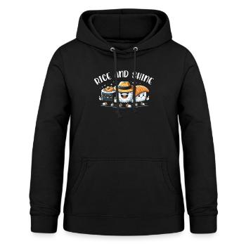 Sushi - Frauen Hoodie - Schwarz - Vorne - AI Model Female 172 light (172cm)