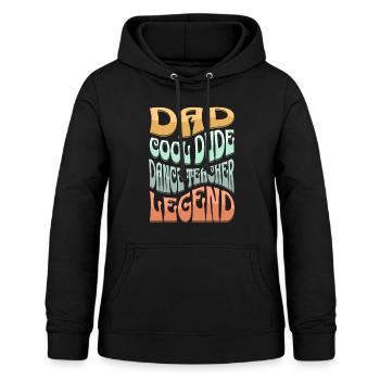 Papa Tanzlehrer - Frauen Hoodie - Schwarz - Vorne - AI Model Female 172 light (172cm)