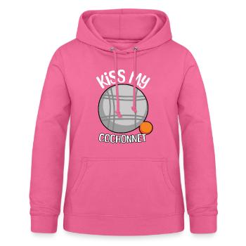 Dictons de boule - Sweat à capuche Femme - rose - Devant - AI Model Female 172 light (172cm)