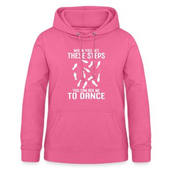 Danse de salon - Sweat à capuche Femme - rose - Devant - AI Model Female 172 light (172cm)