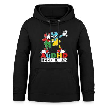 Audhd-behinderung er Autismus Adhs - Frauen Hoodie - Schwarz - Vorne - AI Model Female 172 light (172cm)