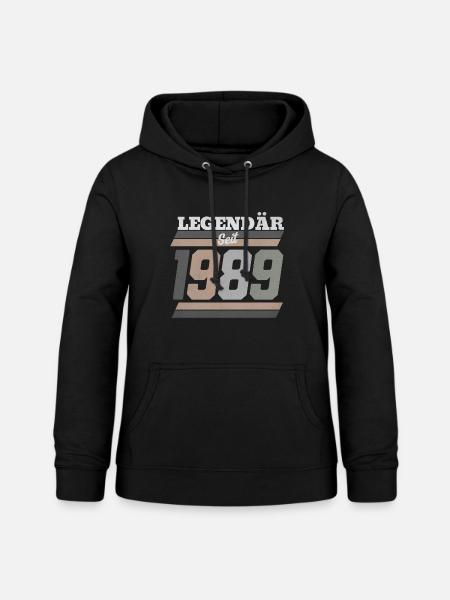 Legendär seit 1989 - Frauen Hoodie - Schwarz