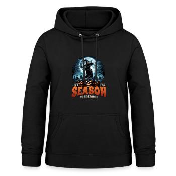 Scaredy Cat No Treats Just Halloween Tricks - Women's Hoodie - black - Front - AI Model Female 172 light (172cm)