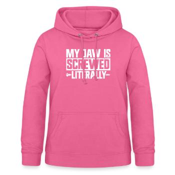 Jaw Surgery Broken Jaw - Frauen Hoodie - Pink - Vorne - AI Model Female 172 light (172cm)