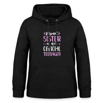 Teenager - Frauen Hoodie - Schwarz - Vorne - AI Model Female 172 light (172cm)