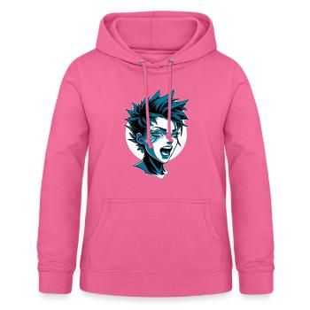 Futuristic punk girl with mohawk - Women's Hoodie - pink - Front - AI Model Female 172 light (172cm)
