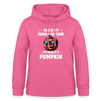 This Is My Human Costume I'm Really A Pumpkin - Women's Hoodie - pink - Front - AI Model Female 172 light (172cm)