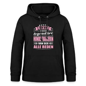 Ich Bin Diese Legendäre Hundetrainerin - Frauen Hoodie - Schwarz - Vorne - AI Model Female 172 light (172cm)