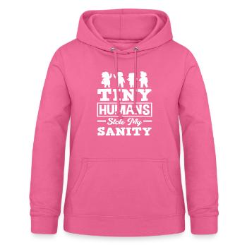 Kleine Menschen Stahlen Meinen Verstand Kita - Frauen Hoodie - Pink - Vorne - AI Model Female 172 light (172cm)