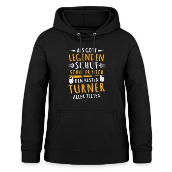 Turner - Frauen Hoodie - Schwarz - Vorne - AI Model Female 172 light (172cm)