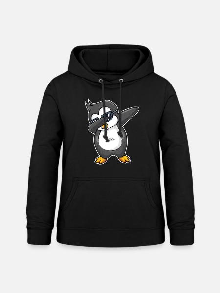 Pinguin - Frauen Hoodie - Schwarz