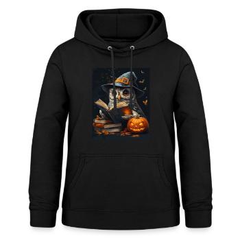 Halloween Geschenk Frauen Eule Männer Kinder Deko - Frauen Hoodie - Schwarz - Vorne - AI Model Female 172 light (172cm)