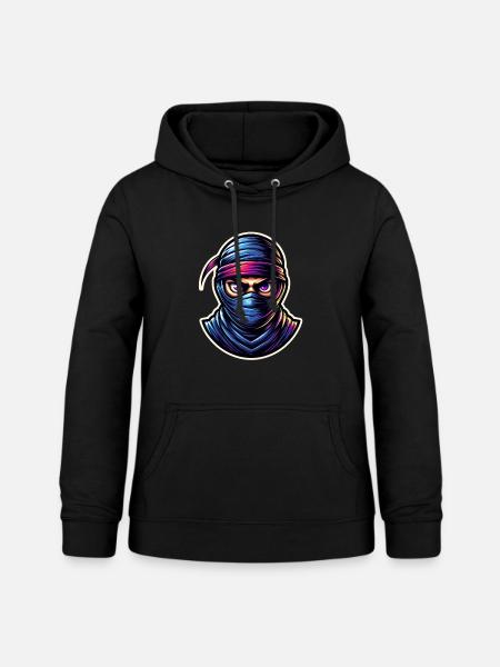 Ninja - Frauen Hoodie - Schwarz