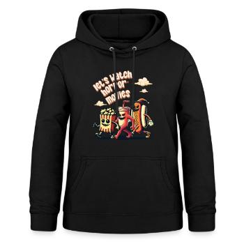 Yummy Drôle Halloween Design Films d’horreur - Sweat à capuche Femme - noir - Devant - AI Model Female 172 light (172cm)