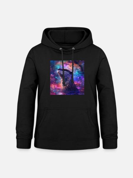 Otter - Frauen Hoodie - Schwarz