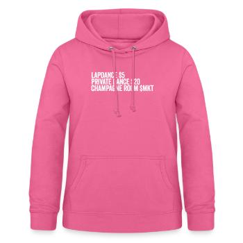 Lapdance Private Dance Room StripperinStripper-Swe - Frauen Hoodie - Pink - Vorne - AI Model Female 172 light (172cm)