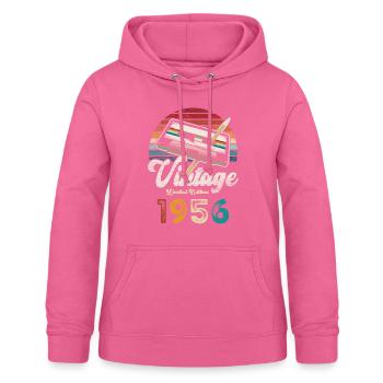 Vintage 1956 Geburtstag Kassette Bleistift - Frauen Hoodie - Pink - Vorne - AI Model Female 172 light (172cm)