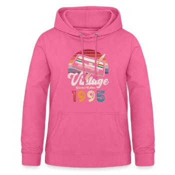 Vintage 1995 Geburtstag Kassette Bleistift - Frauen Hoodie - Pink - Vorne - AI Model Female 172 light (172cm)