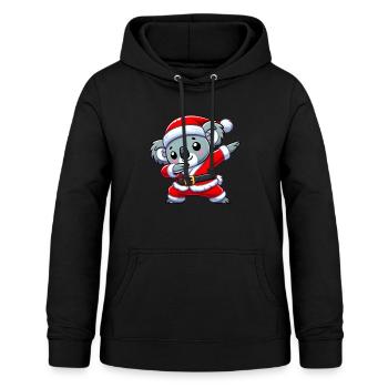 Christmas Koala Santa Funny Koala Lover - Women's Hoodie - black - Front - AI Model Female 172 light (172cm)