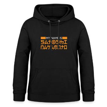 bitcoin original satoshi nakamoto gift - Women's Hoodie - black - Front - AI Model Female 172 light (172cm)