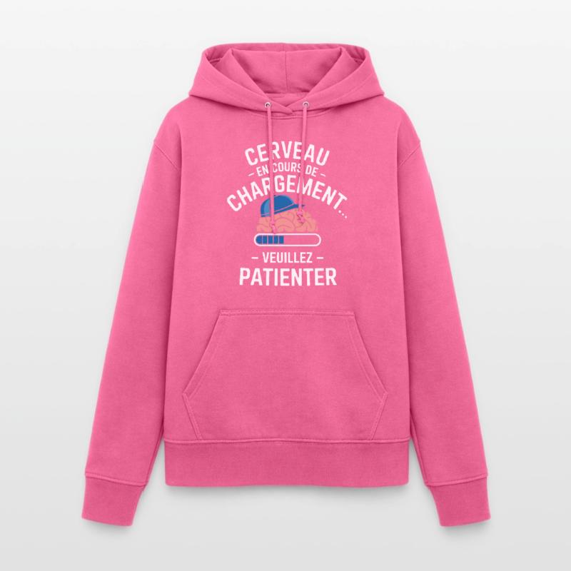 Brain Loading Wait Funny Women's Hoodie