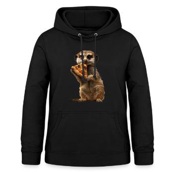 Erdmännchen - Frauen Hoodie - Schwarz - Vorne - AI Model Female 172 light (172cm)