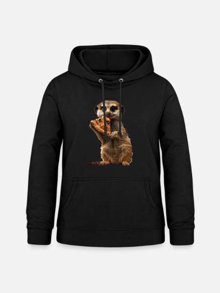 Erdmännchen - Frauen Hoodie - Schwarz