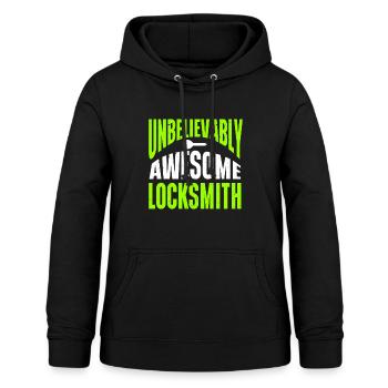 Serrurier Crochetage Crocheteur - Sweat à capuche Femme - noir - Devant - AI Model Female 172 light (172cm)