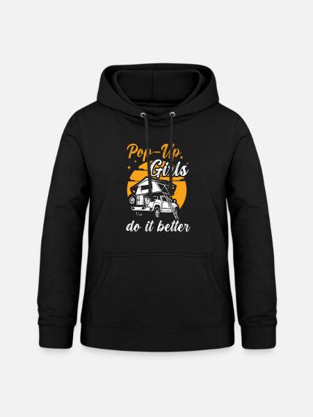 Wohnmobilzubehör Pop-up-camper - Frauen Hoodie - Schwarz