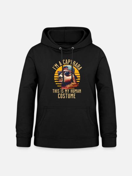 Capybara Kostüm - Frauen Hoodie - Schwarz