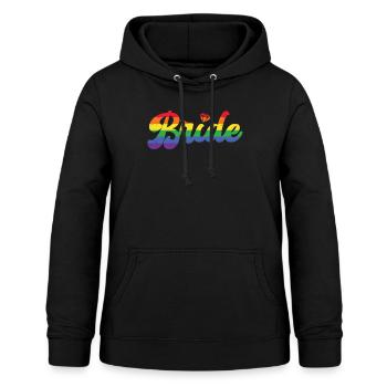 Junggesellin - Frauen Hoodie - Schwarz - Vorne - AI Model Female 172 light (172cm)