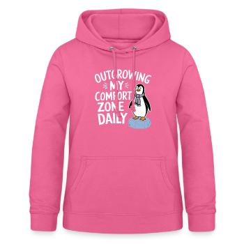 Meine Komfortzone Täglich Verlassen - Frauen Hoodie - Pink - Vorne - AI Model Female 172 light (172cm)