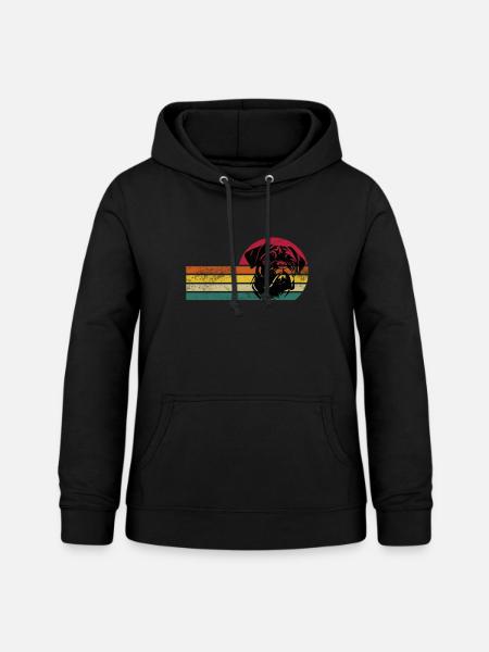 Mops, Möpse, Mops Hund - Frauen Hoodie - Schwarz