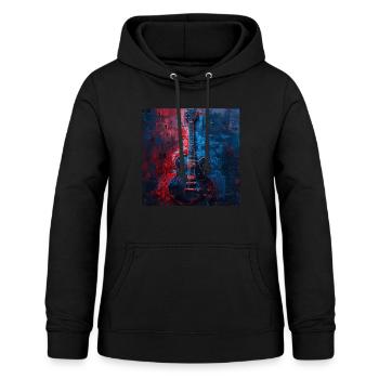 Guitar - Dame hoodie - sort - Foran - AI Model Female 172 light (172cm)