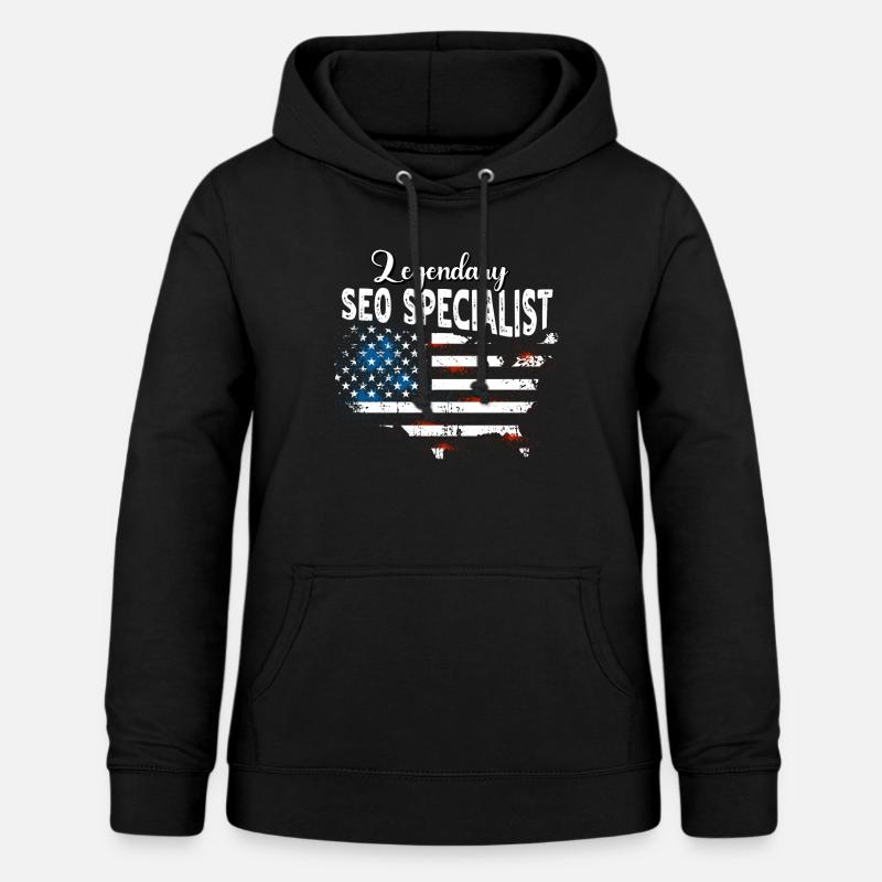 Responsable SEO US - Sweat à capuche Femme - noir