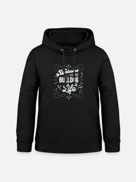 Bulldog - Frauen Hoodie - Schwarz