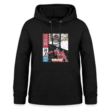 La plupart des épéistes Katana vs arme à feu - Sweat à capuche Femme - noir - Devant - AI Model Female 172 light (172cm)